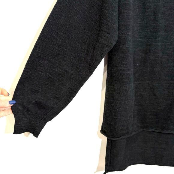 Free People Beach Oversized Sweater Coverup Black M - Picture 3 of 7